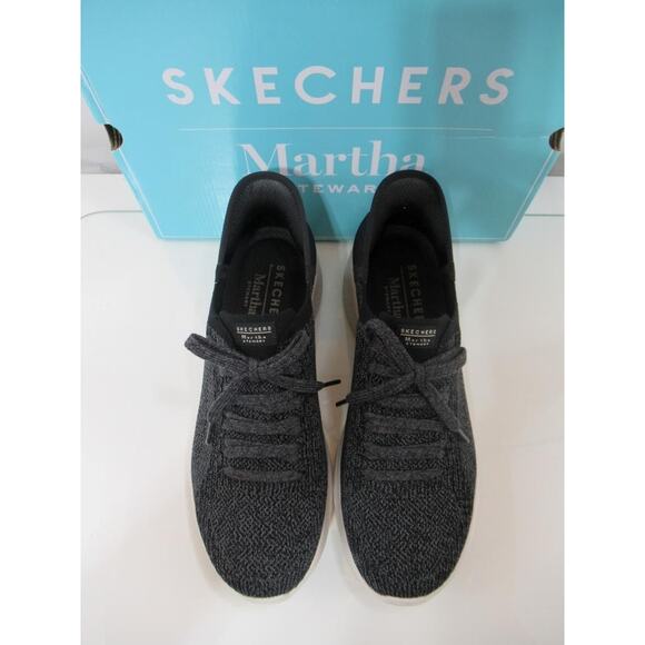Skechers Martha Ultra Flex 3 Day Light Hands Free Slip In Sneakers Black Size 10 - Picture 4 of 9